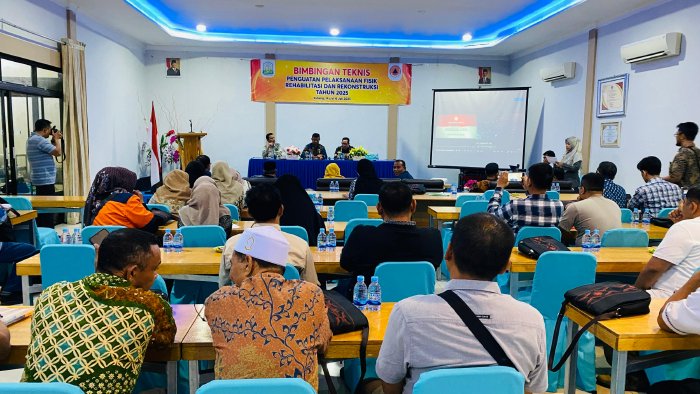 BPBA Adakan Bimtek Penguatan Pelaksanaan Fisik Rehabilitasi dan Rekonstruksi di Kota Sabang